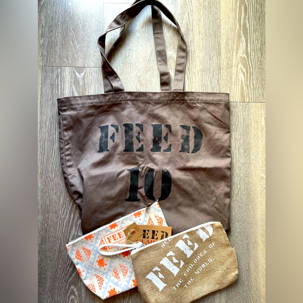 Set of Three FEED bags.